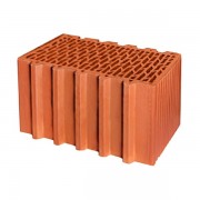 Керамический блок теплая керамика 10,7 NF LUX красный рифленый рабочий размер 380мм 250*380*219мм М175кг/см2 щелевой Гжель