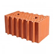Керамический блок теплая керамика TermoCode 12,3 NF красный рифленый рабочий размер 440мм 250*440*219мм М150кг/см2 щелевой Гжель