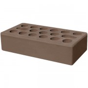 Кирпич облицовочный шоколад гладкий 250*120*65мм стандартная стенка 18-20мм М150кг/см2 щелевой Керма
