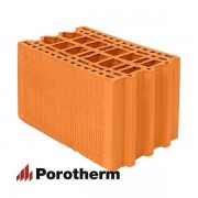 Керамический блок теплая керамика 25 М красный рифленый рабочий размер 250мм 250*375*219мм М100кг/см2 щелевой Wienerberger (Porotherm)
