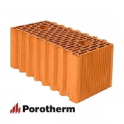 Керамический блок теплая керамика 51 красный рифленый рабочий размер 510мм 510*250*219мм М100кг/см2 щелевой Wienerberger (Porotherm)