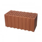 Керамический блок теплая керамика Ceramic Thermo 14,3 NF красный рифленый рабочий размер 510мм 510*250*219мм М100кг/см2 щелевой BRAER
