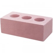 Кирпич облицовочный розовый гладкий 250*120*88мм М150кг/см2 полнотелый с тех.пустотами Бор