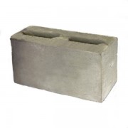 Блок КПР-ПР-ПС-39-100-F75-1500 серый бетонный перегородочный 2-пустотный 390*90*188мм М100кг/см2 D1500кг/м3 Honik
